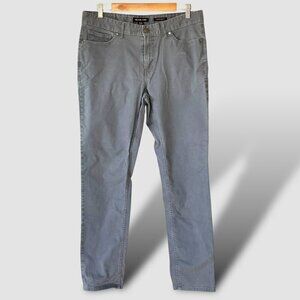 Michael Kors Parker Slim Fit Pants Size 34/32 Grey Denim 5 Pocket‎ Design Preppy